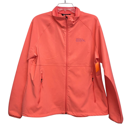 Athletic Jacket By Eddie Bauer In Orange, Size:Xl