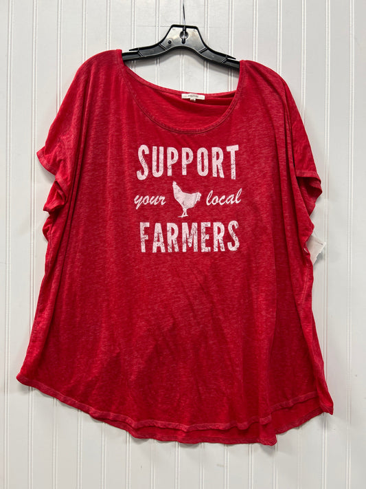 Top Ss By Maurices In Red, Size:4X