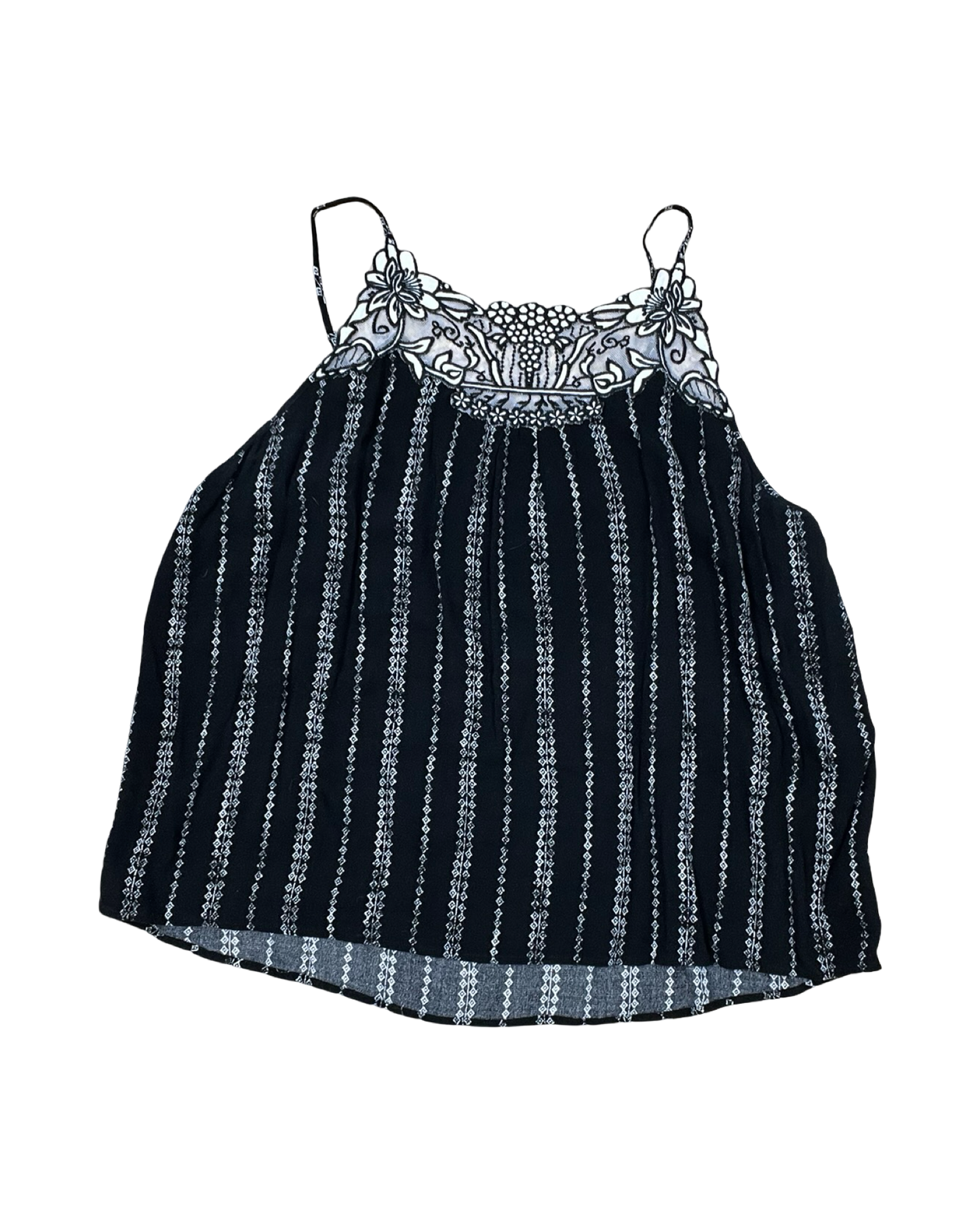 Top Sleeveless By Maurices In Black & White, Size:1X