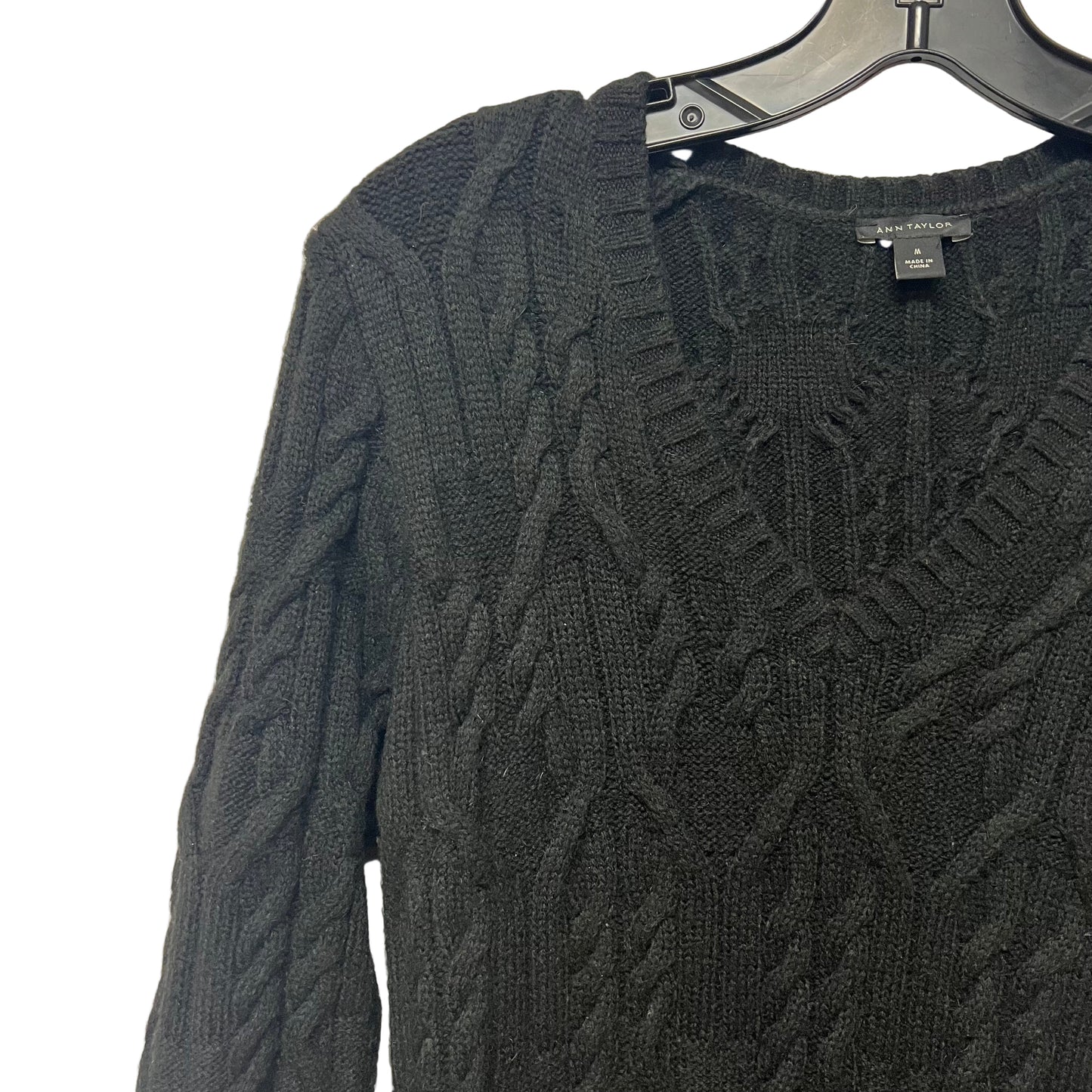 Dress Sweater By Ann Taylor In Black, Size: M