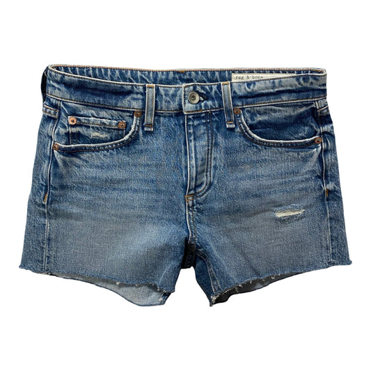 Shorts By Rag And Bone In Blue Denim, Size:0