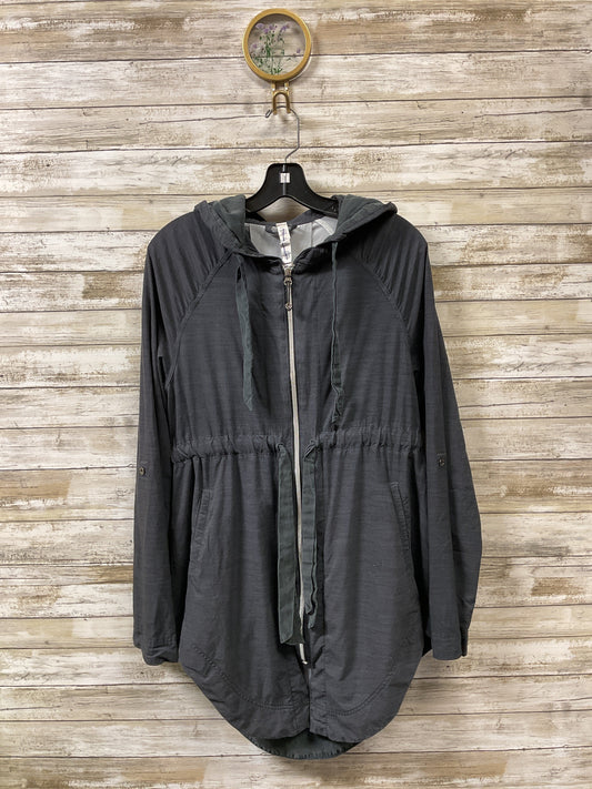 Athletic Jacket By Lululemon In Grey, Size:6