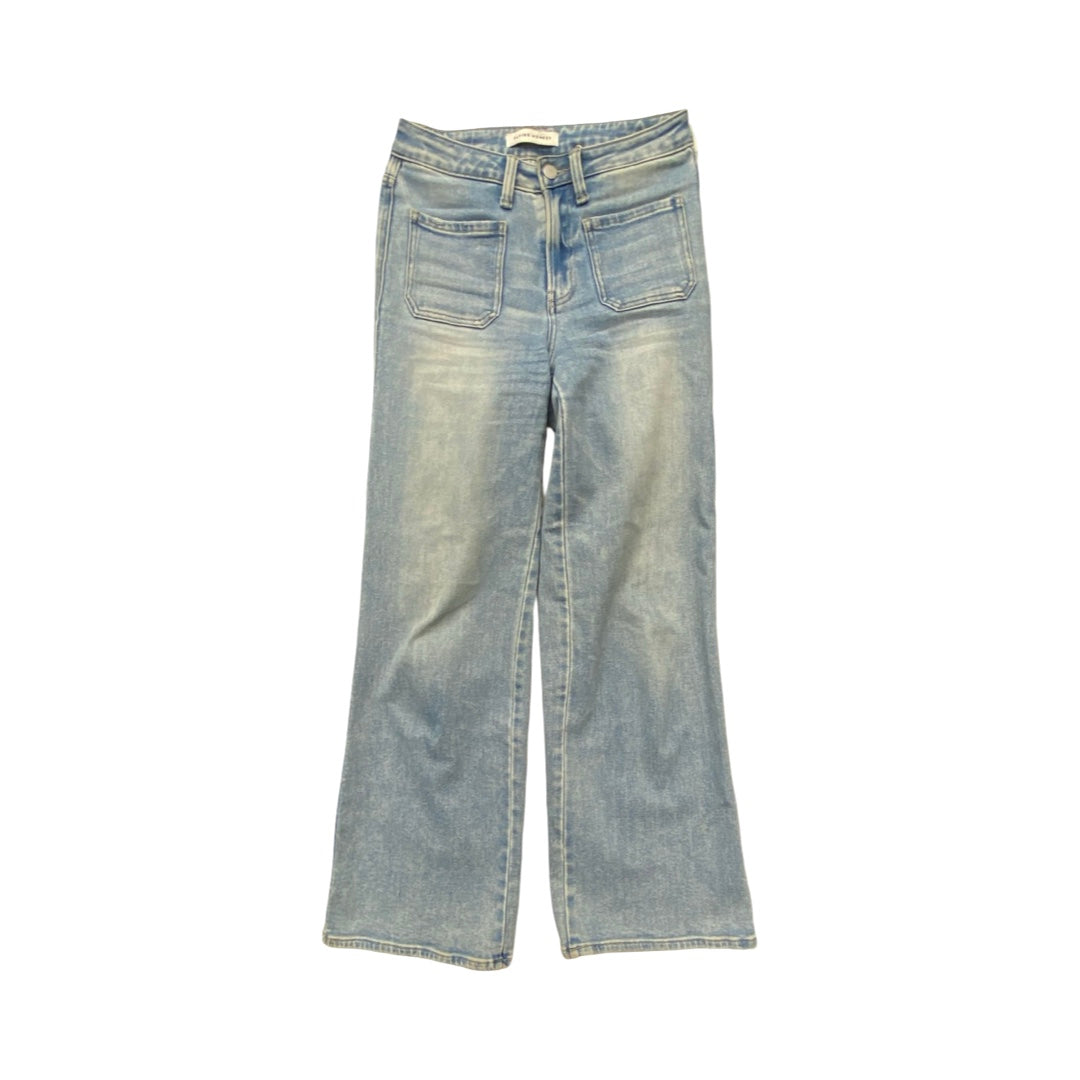 Jeans Wide Leg By Flying Monkey In Blue Denim, Size:0