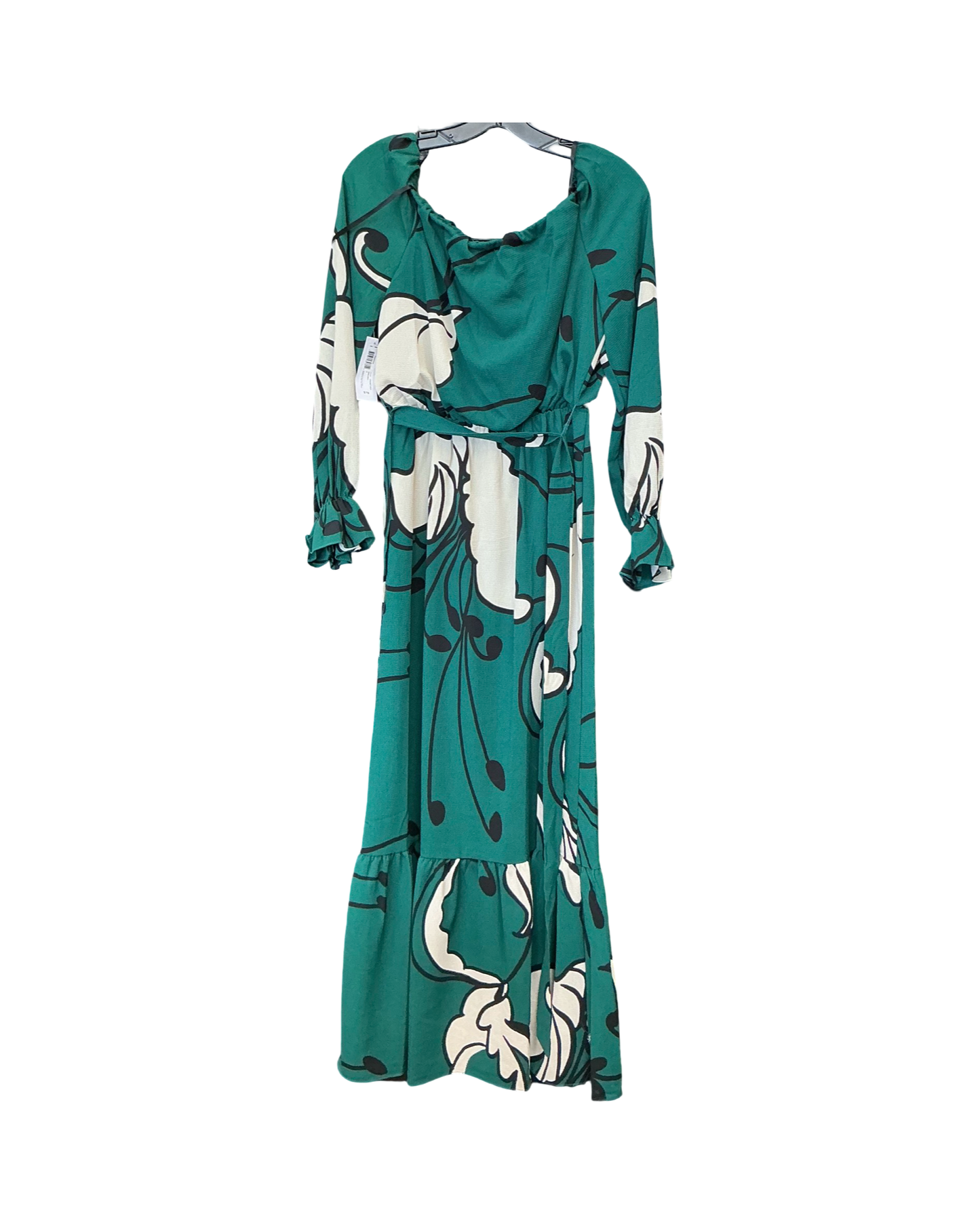 Dress Party Long By Premier Amour In Green & White, Size:S