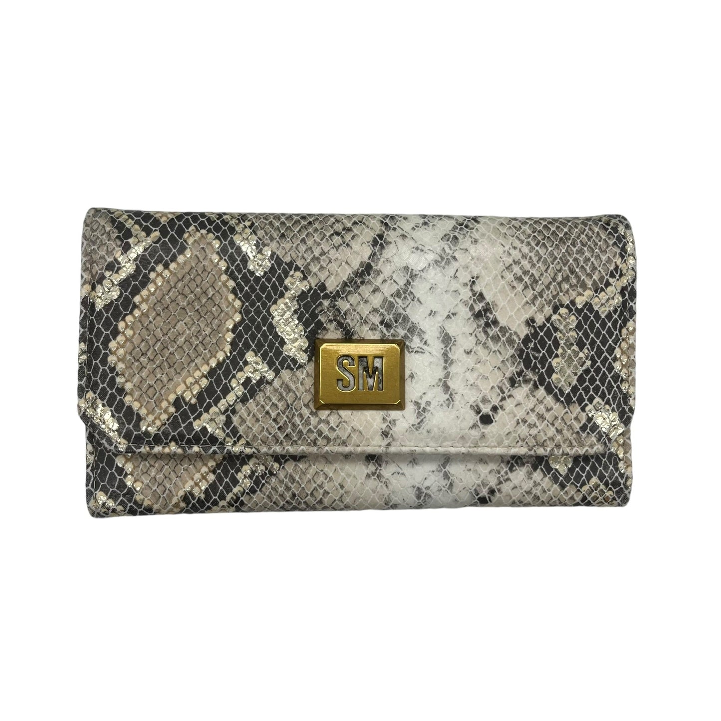 Wallet By Steve Madden In Snakeskin Print, Size:Medium