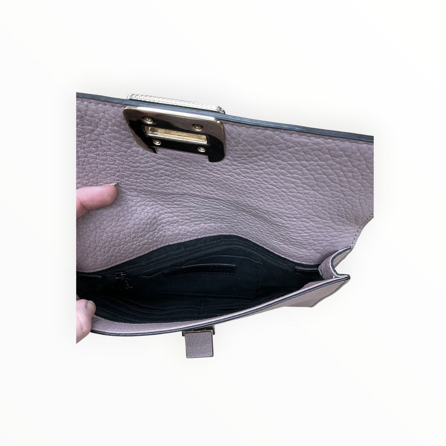 Clutch Designer By Rebecca Minkoff In Taupe, Size:Medium