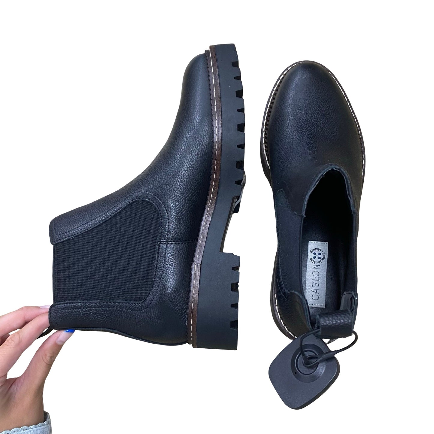Boots Ankle Flats By Caslon In Black, Size:8
