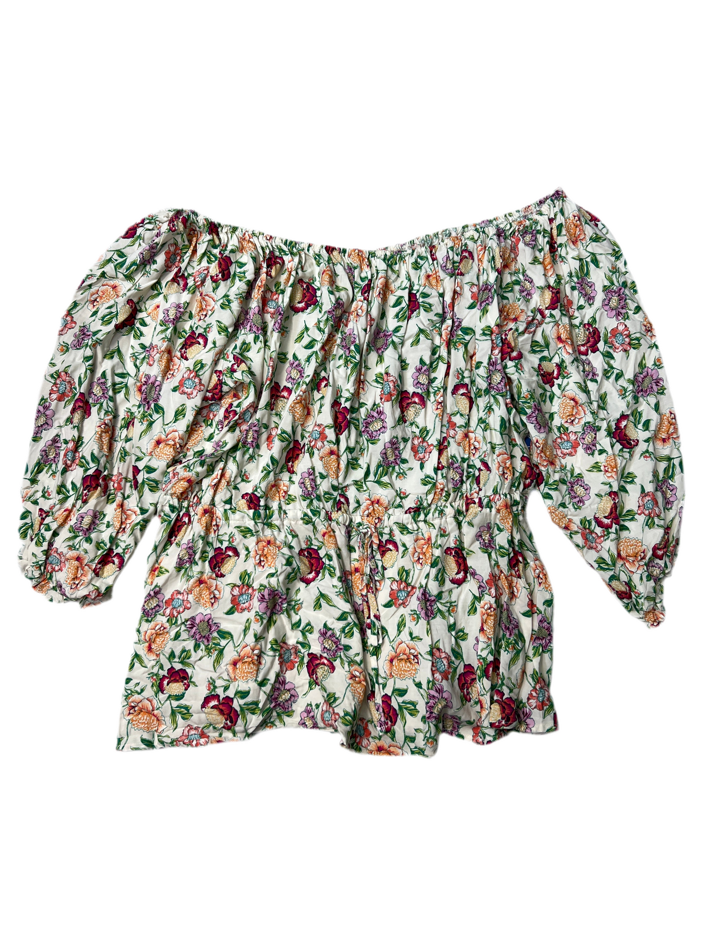 Top Long Sleeve By Lane Bryant In Floral, Size: 2x