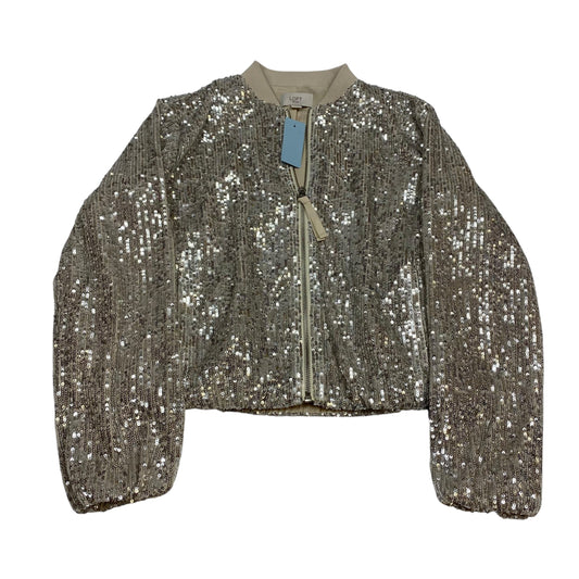 Jacket Other By Loft In Silver & Tan, Size:Xxsp