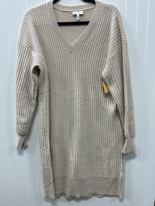 Dress Sweater By Jessica Simpson In Cream, Size:L