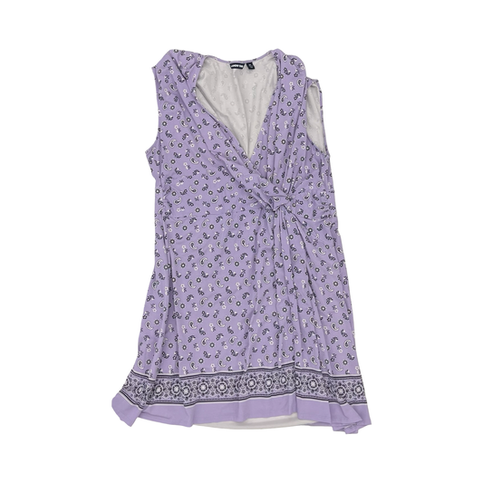 Dress Casual Short By Lands End In Purple, Size:3X