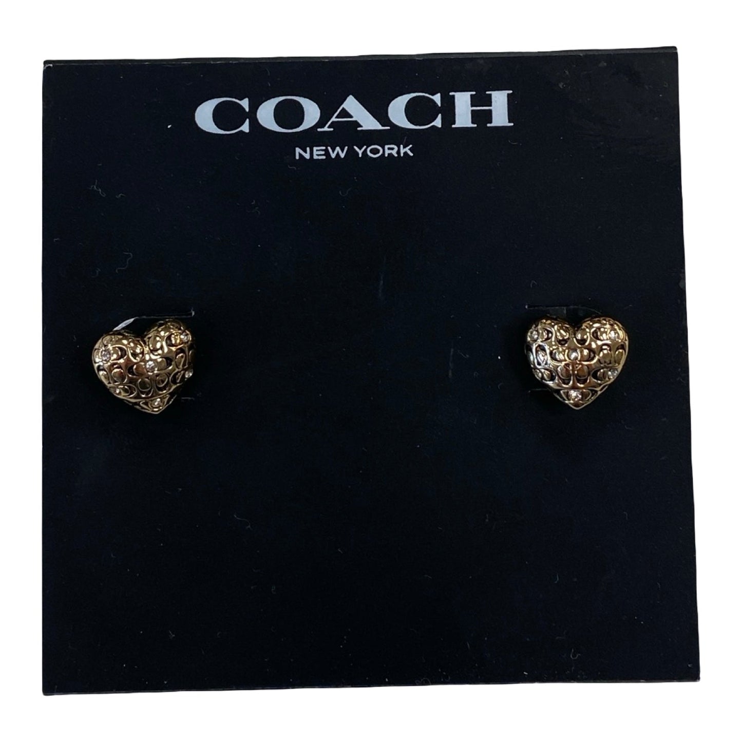 Earrings Designer By Coach In Gold
