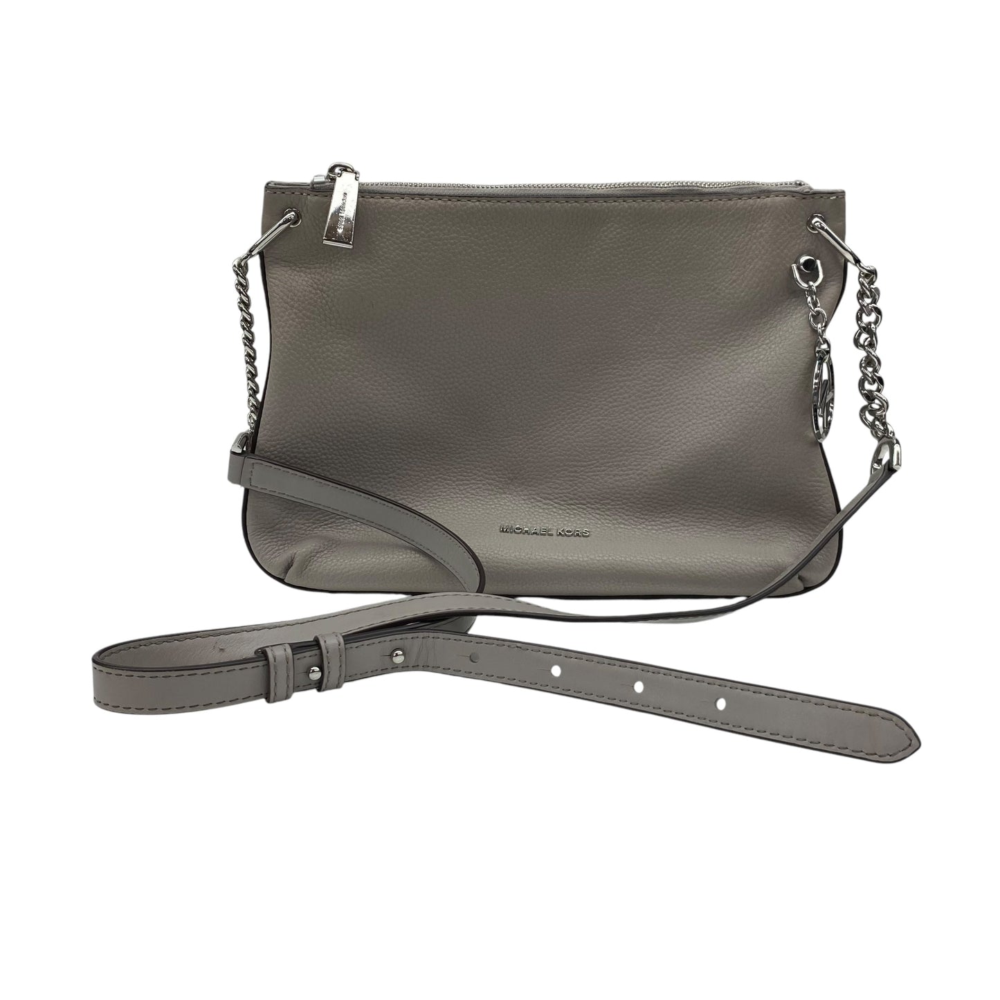 Crossbody Designer By Michael Kors In Grey, Size:Medium