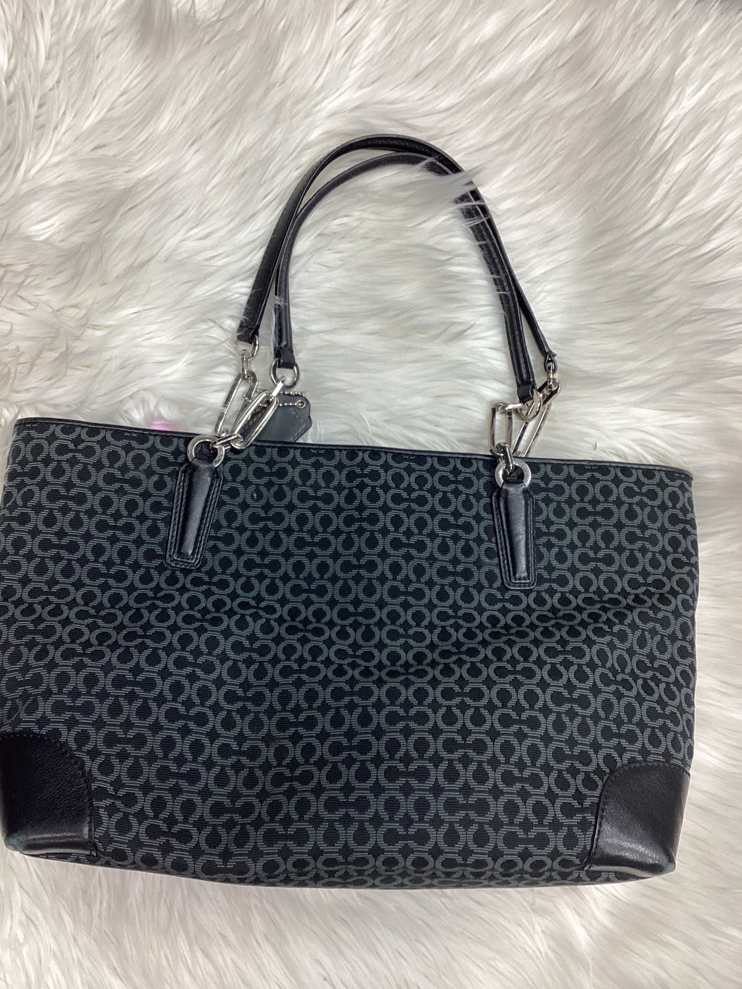 Handbag Designer By Coach In Black, Size:Medium