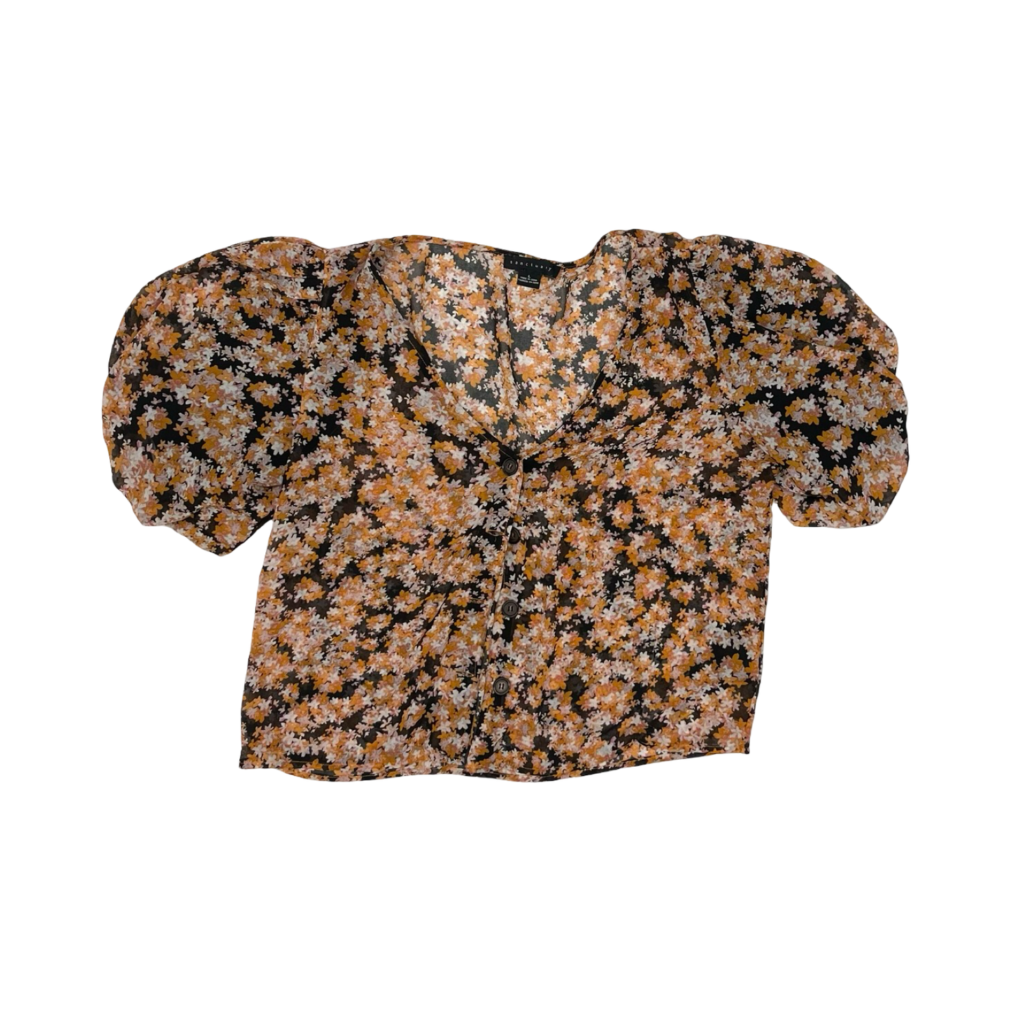 Blouse Ss By Sanctuary In Floral Print, Size:L