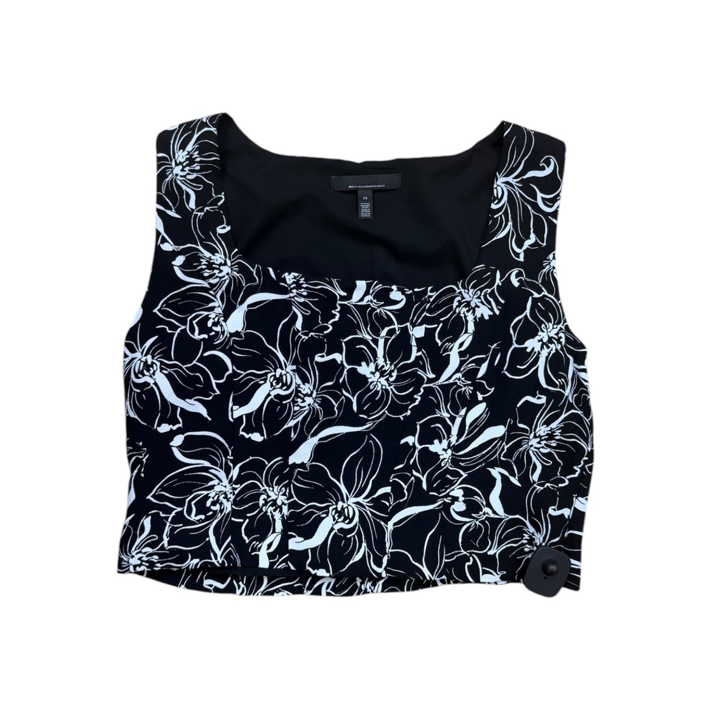 Top Sleeveless By White House Black Market In Black & White, Size:Xl