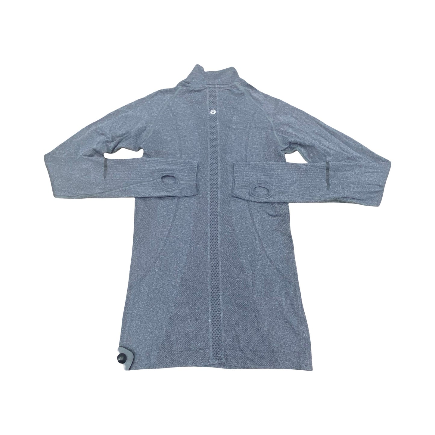 Athletic Jacket By Lululemon In Grey, Size:4