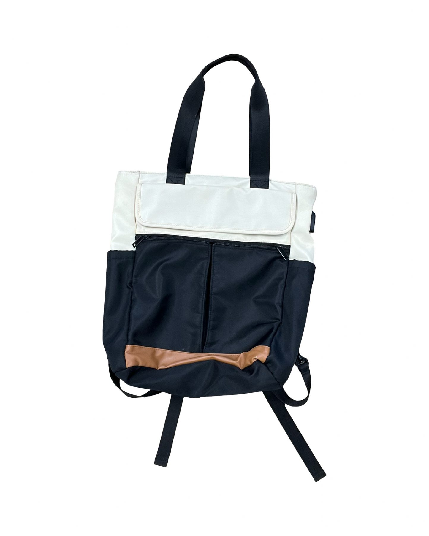 Backpack By Clothes Mentor In Brown & Orange, Size:Large