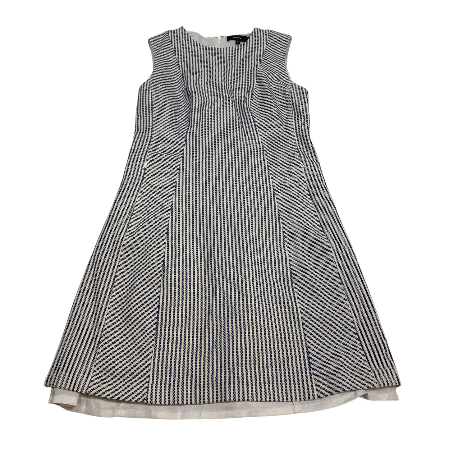 Dress Casual Short By Theory In Blue & White, Size:S
