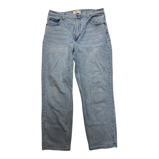 Jeans Straight By Abercrombie And Fitch In Blue Denim, Size:12