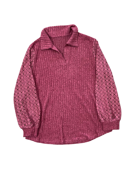 Top Ls By Clothes Mentor In Red, Size:L