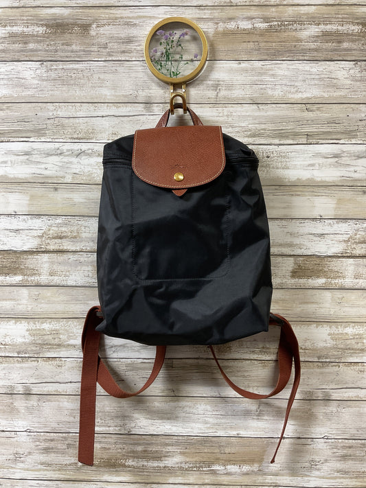 Backpack Designer By Longchamp In Black, Size:Medium