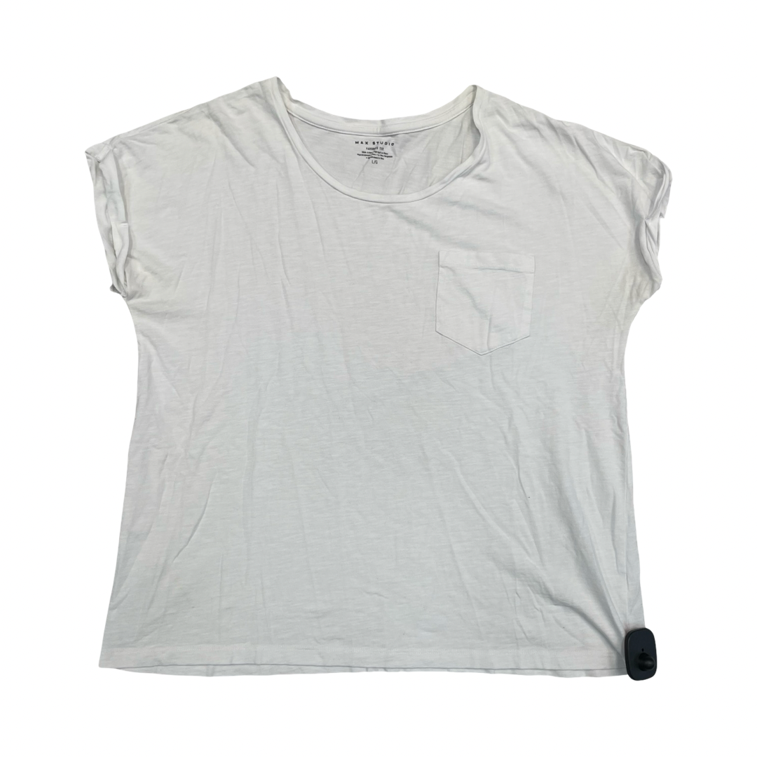 Top Ss Basic By Max Studio In White, Size:L