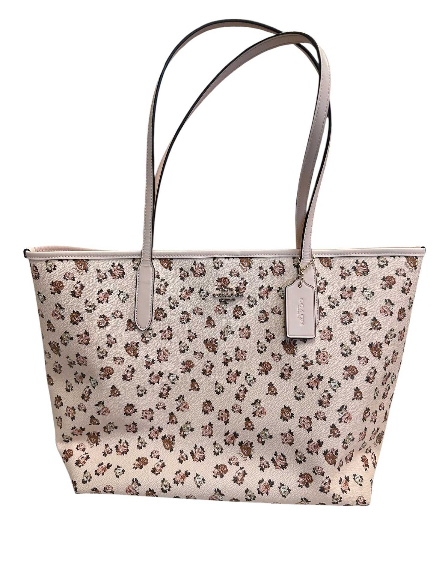 Handbag Designer By Coach In Pink, Size:Large