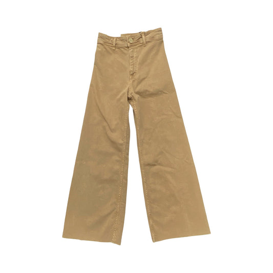 Jeans Wide Leg By Zara In Brown, Size:4