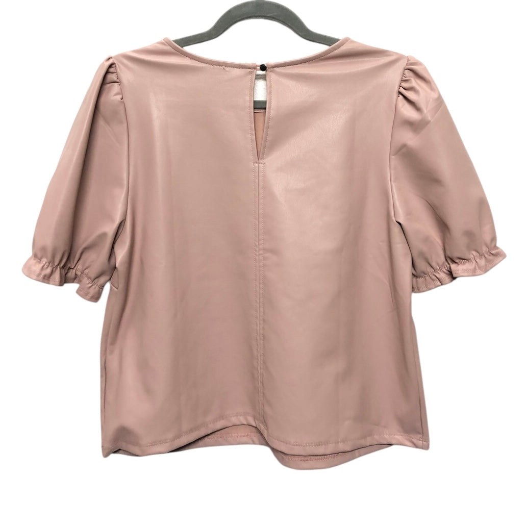 BLOUSE SS by IRIS In PINK, Size: L