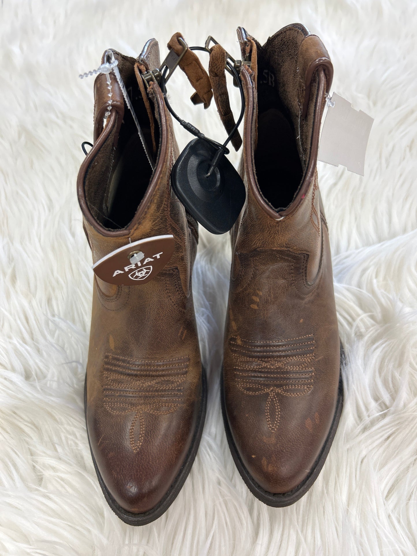 Boots Western By Ariat In Brown, Size:7.5
