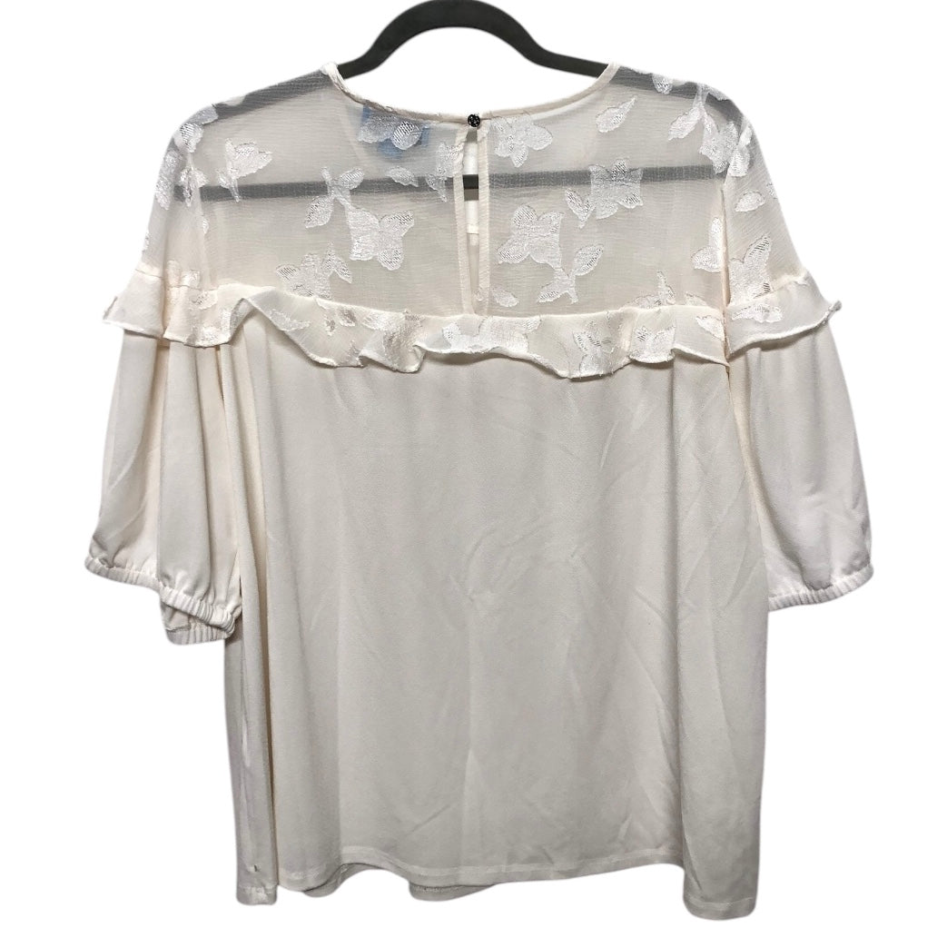 Top Ss By Cece In Ivory, Size:Xl