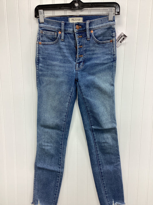 Jeans Skinny By Madewell In Blue Denim, Size:0