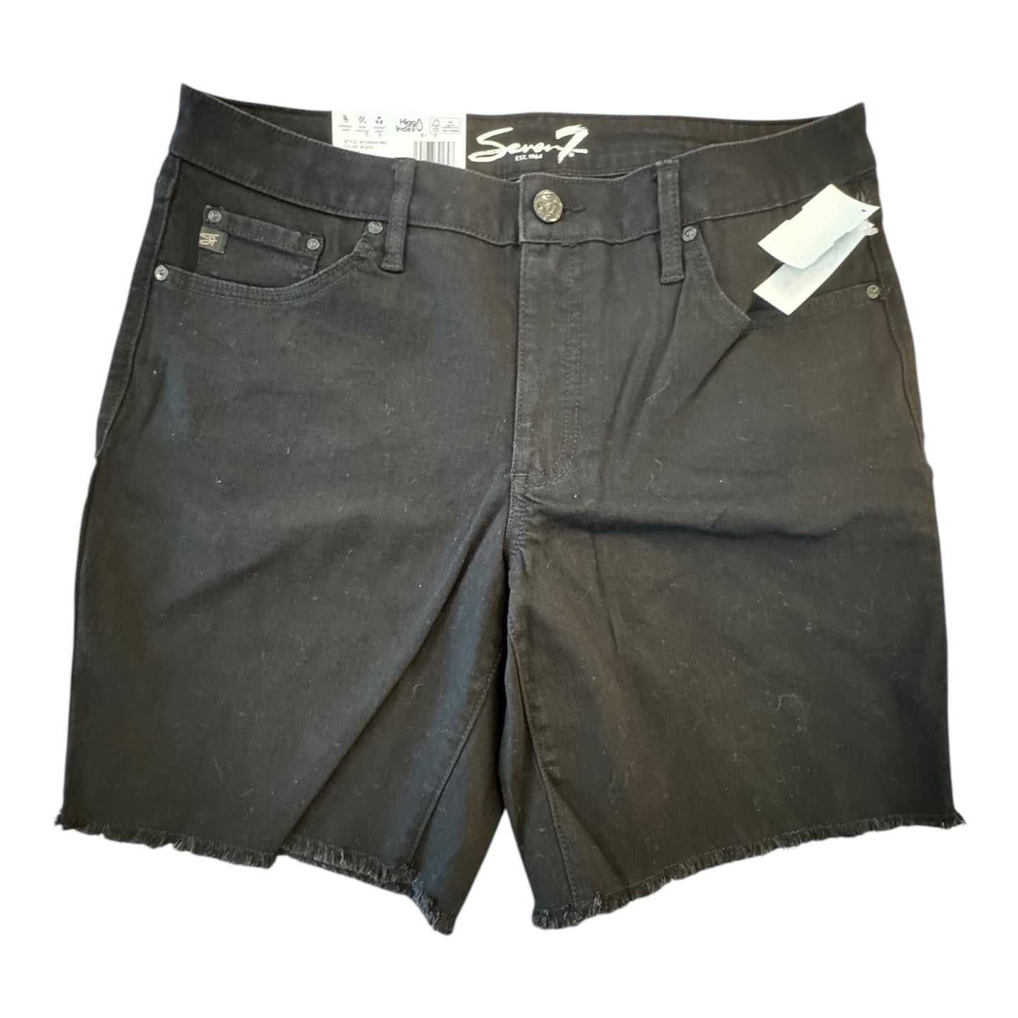 Shorts By Seven 7 In Black Denim, Size:10