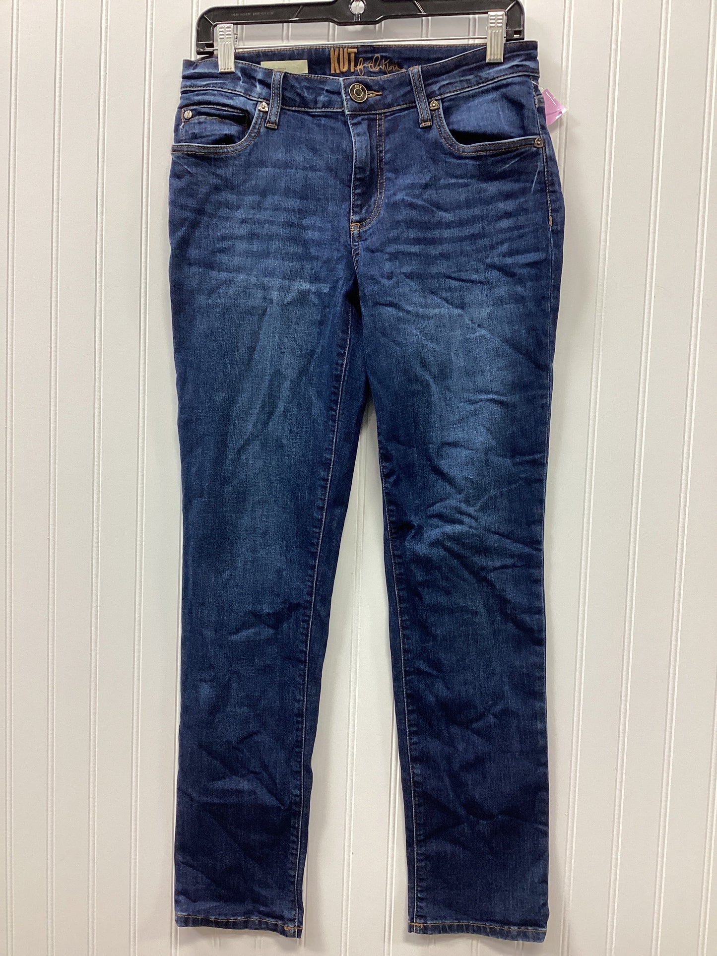 Jeans Boyfriend By Kut In Blue Denim, Size:4