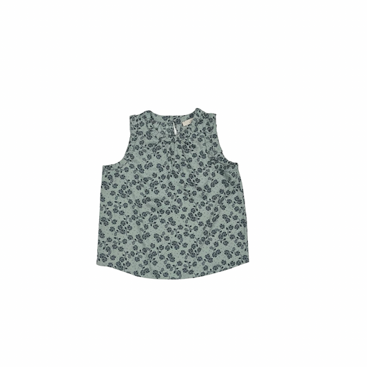 Blouse Sleeveless By Loft In Blue & Green, Size:S