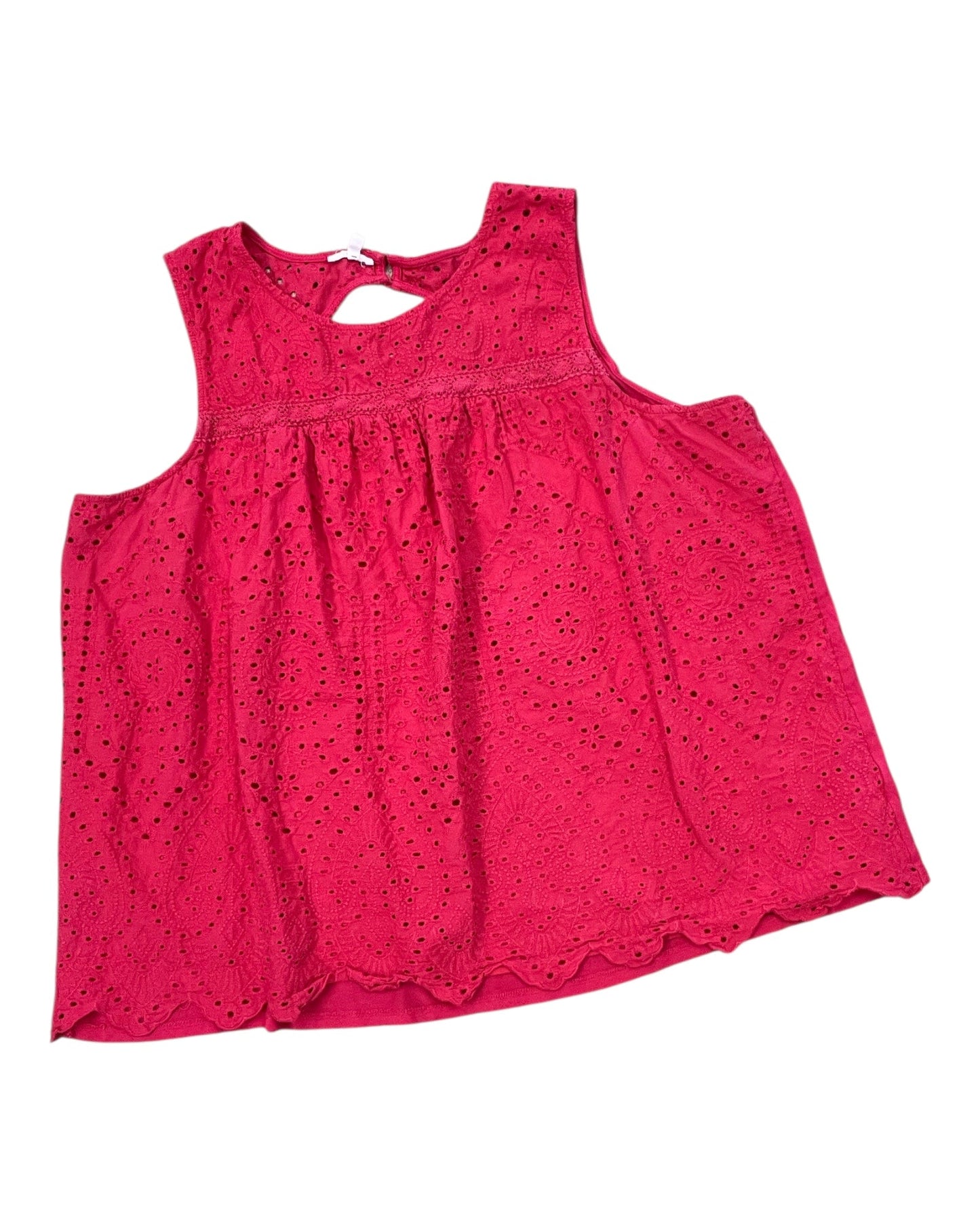 Top Sleeveless By Maurices In Red, Size:3X