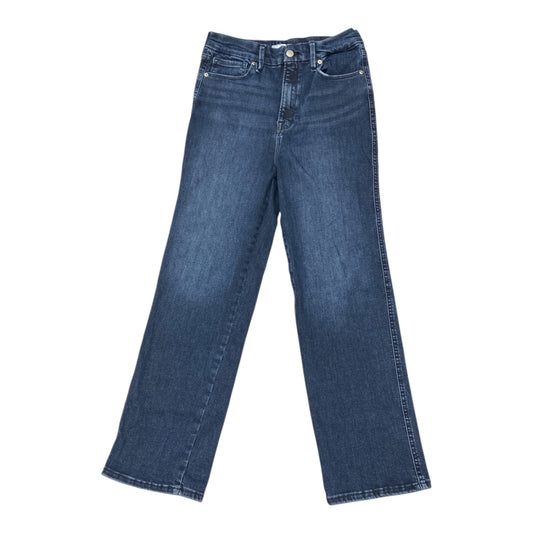 Jeans Straight By Good American In Blue Denim, Size:6