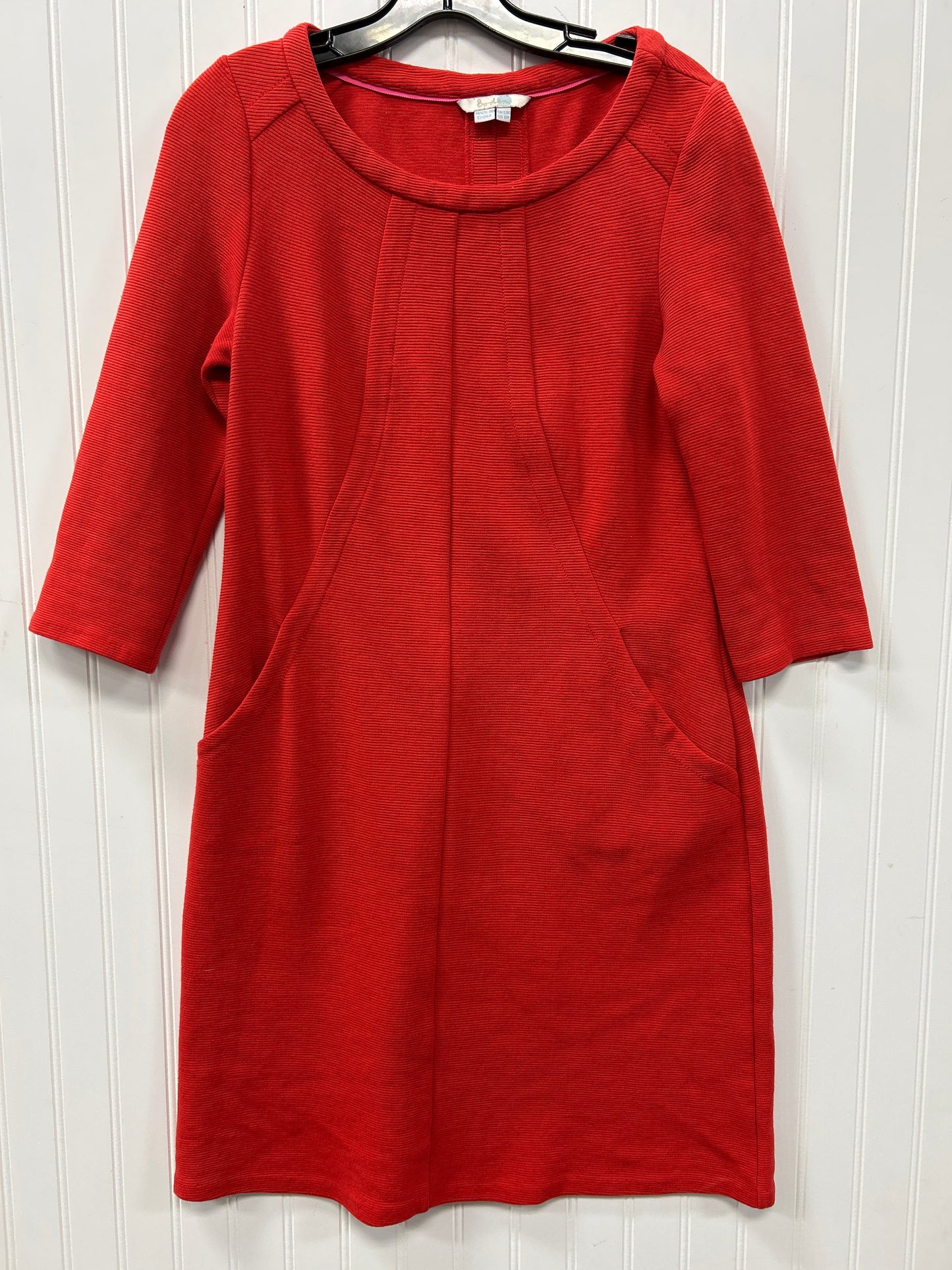 Dress Work By Boden In Red, Size:8