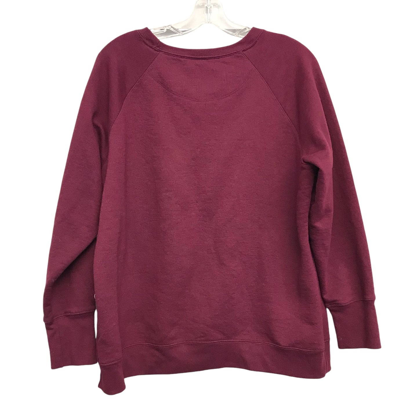 Athletic Sweatshirt Crewneck By Champion In Maroon, Size:1X