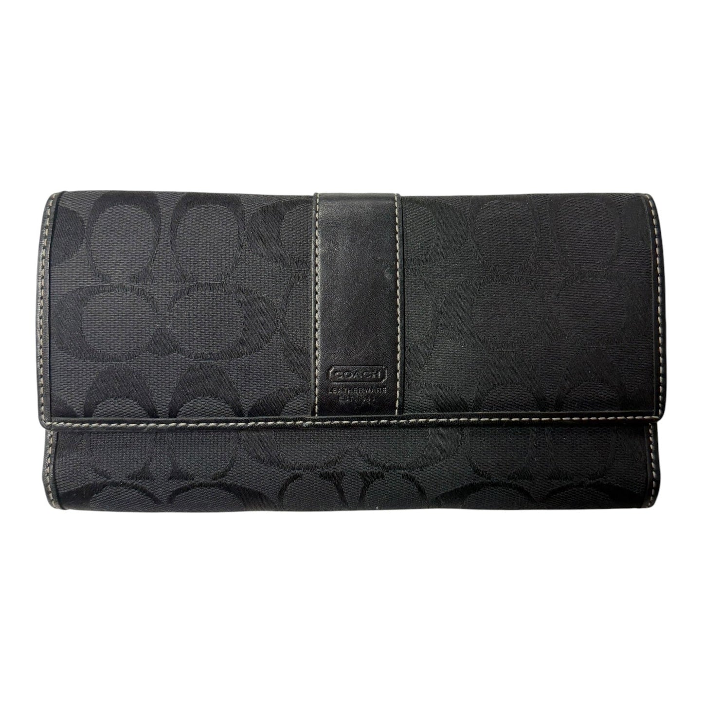 Wallet Designer By Coach In Black, Size:Large
