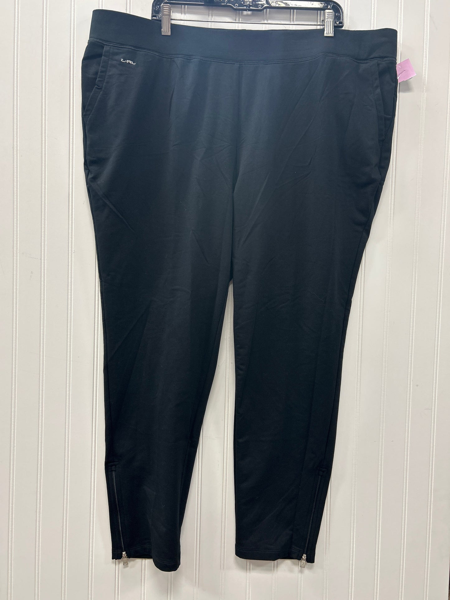 Pants Lounge By Lauren By Ralph Lauren In Black, Size:3X