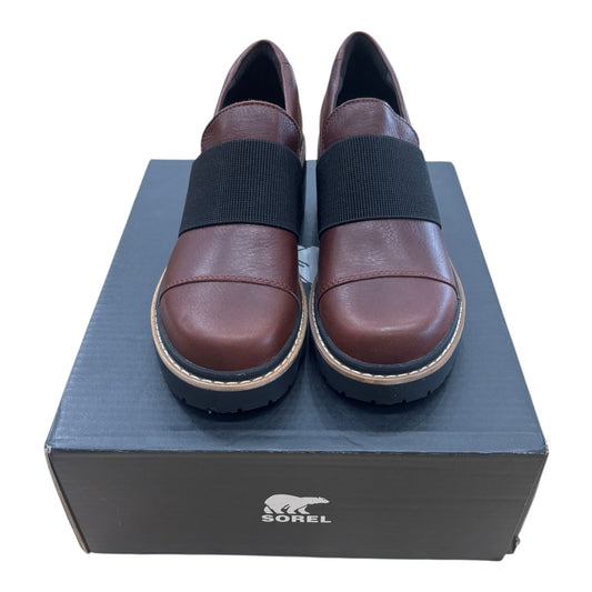 Shoes Heels Block By Sorel In Black & Brown, Size:7.5