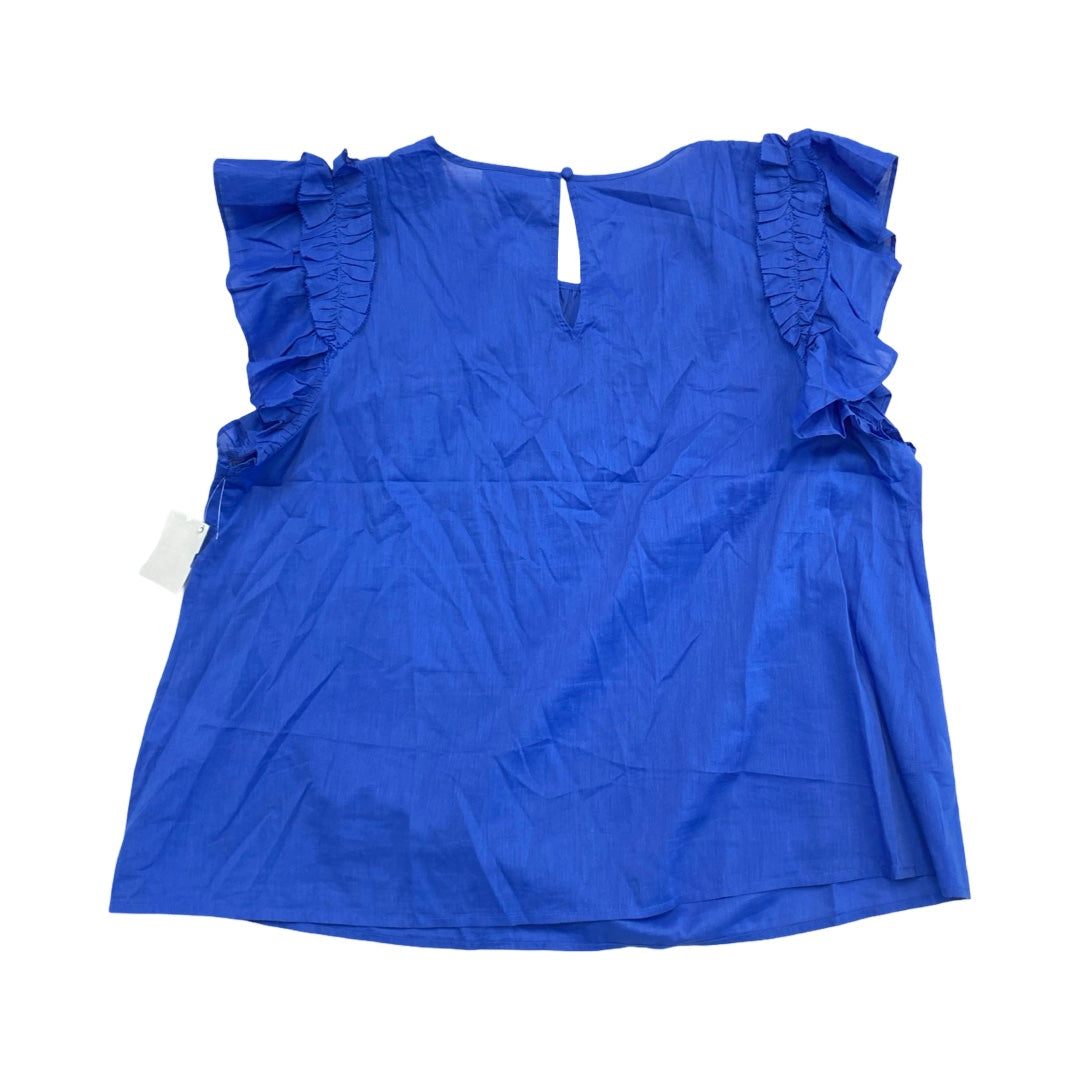 Top Sleeveless By On 34Th In Blue, Size:2X