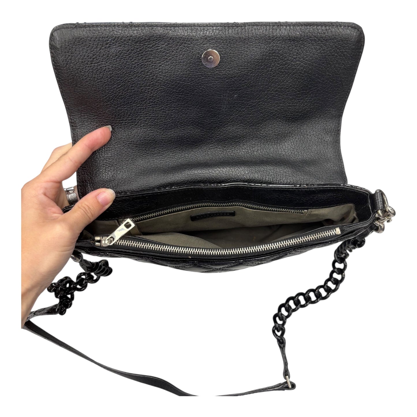 Crossbody Luxury Designer By Marc Jacobs In Black, Size:Medium