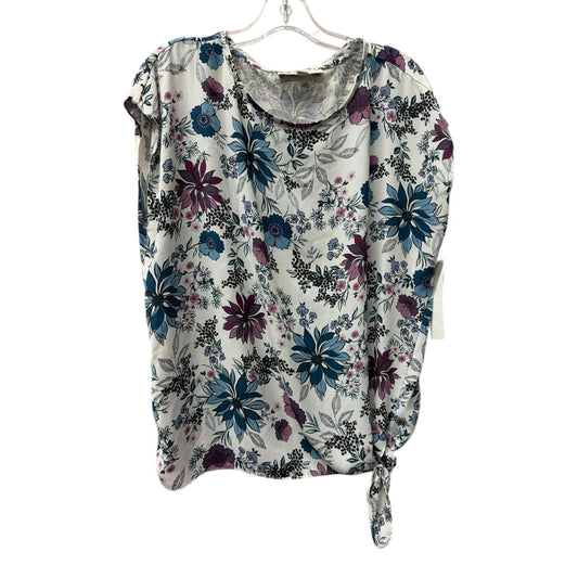 Top Ss By Loft In Purple, Size:Lp