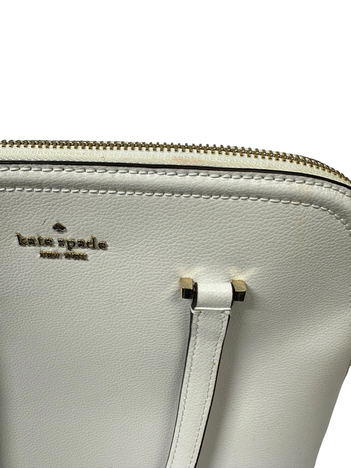 Handbag Designer By Kate Spade In White, Size:Medium