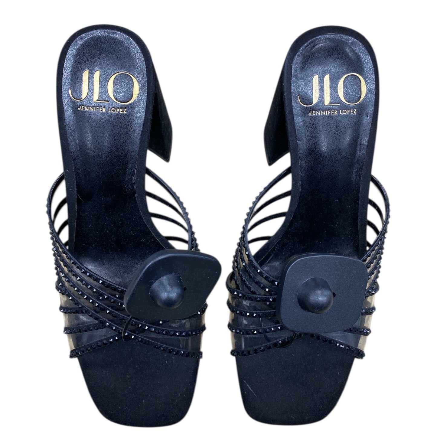Sandals Heels Block By Cmc In Black, Size:6