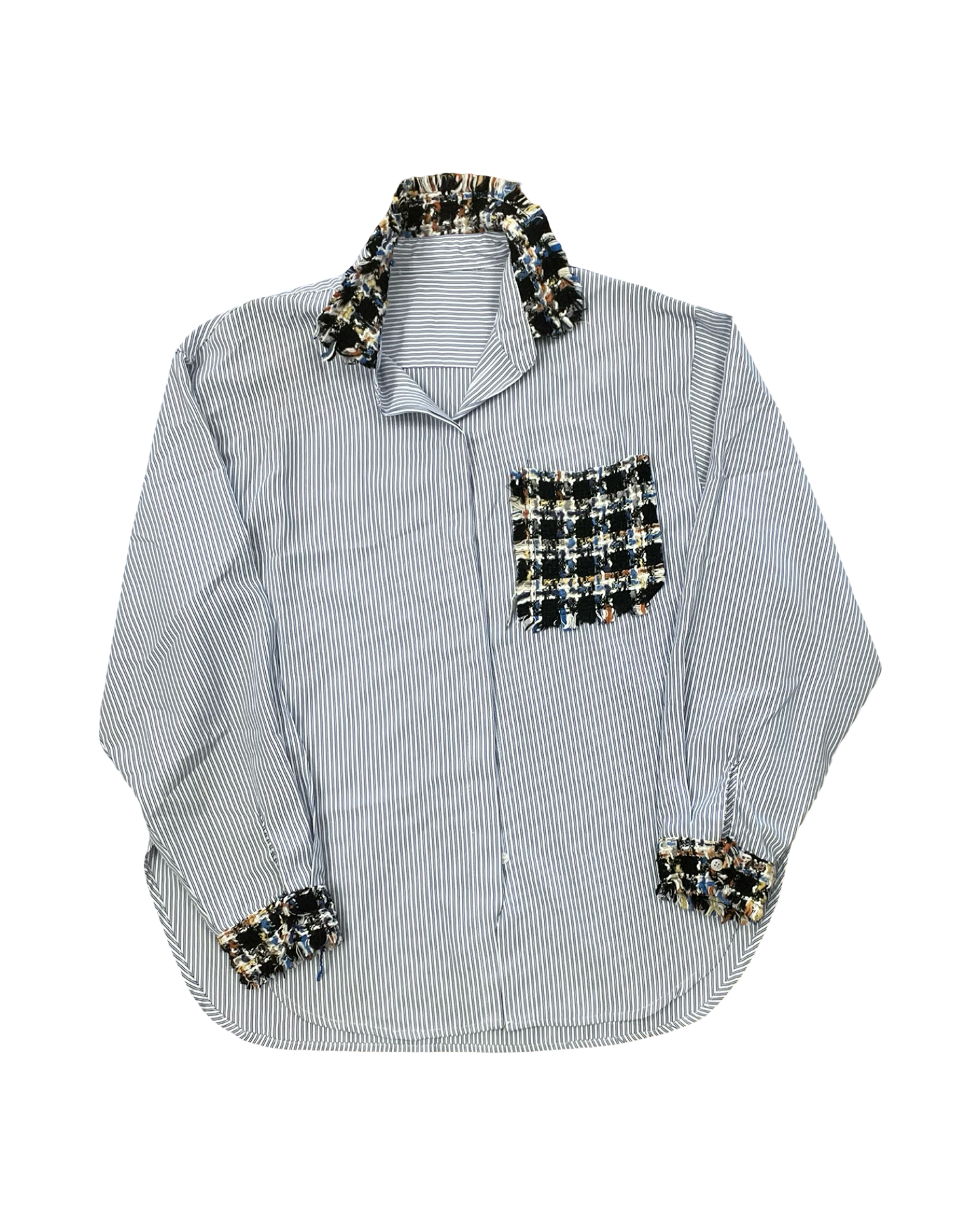 Top Ls By Shein In Blue & White, Size:Xs