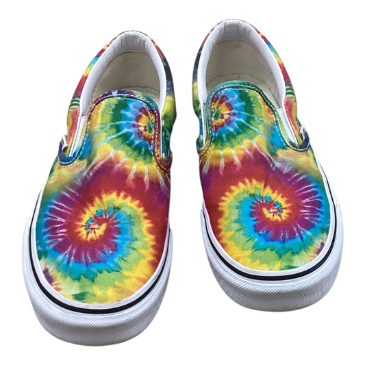 Shoes Flats By Vans In Rainbow Print, Size:8.5